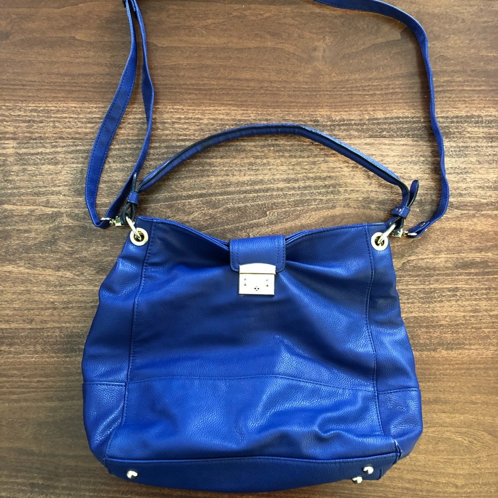 Blue Convertible Crossbody Bag